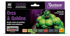 055-772304 - Farb-Set, Orcs and Goblins by Angel Giraldez, 8 x 17 ml